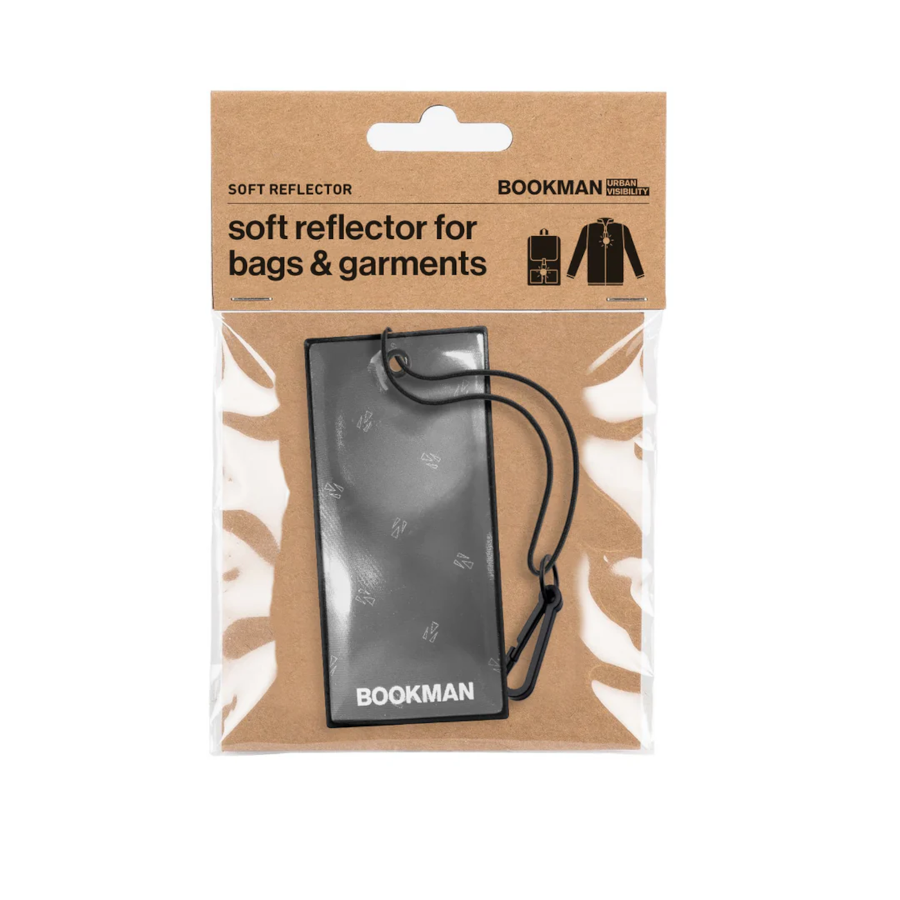 Helkur BOOKMAN Soft Reflector, kandiline, must