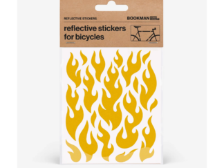 Helkurkleepsud jalgrattale BOOKMAN Reflective Stickers for Bicycles, Yellow Flames