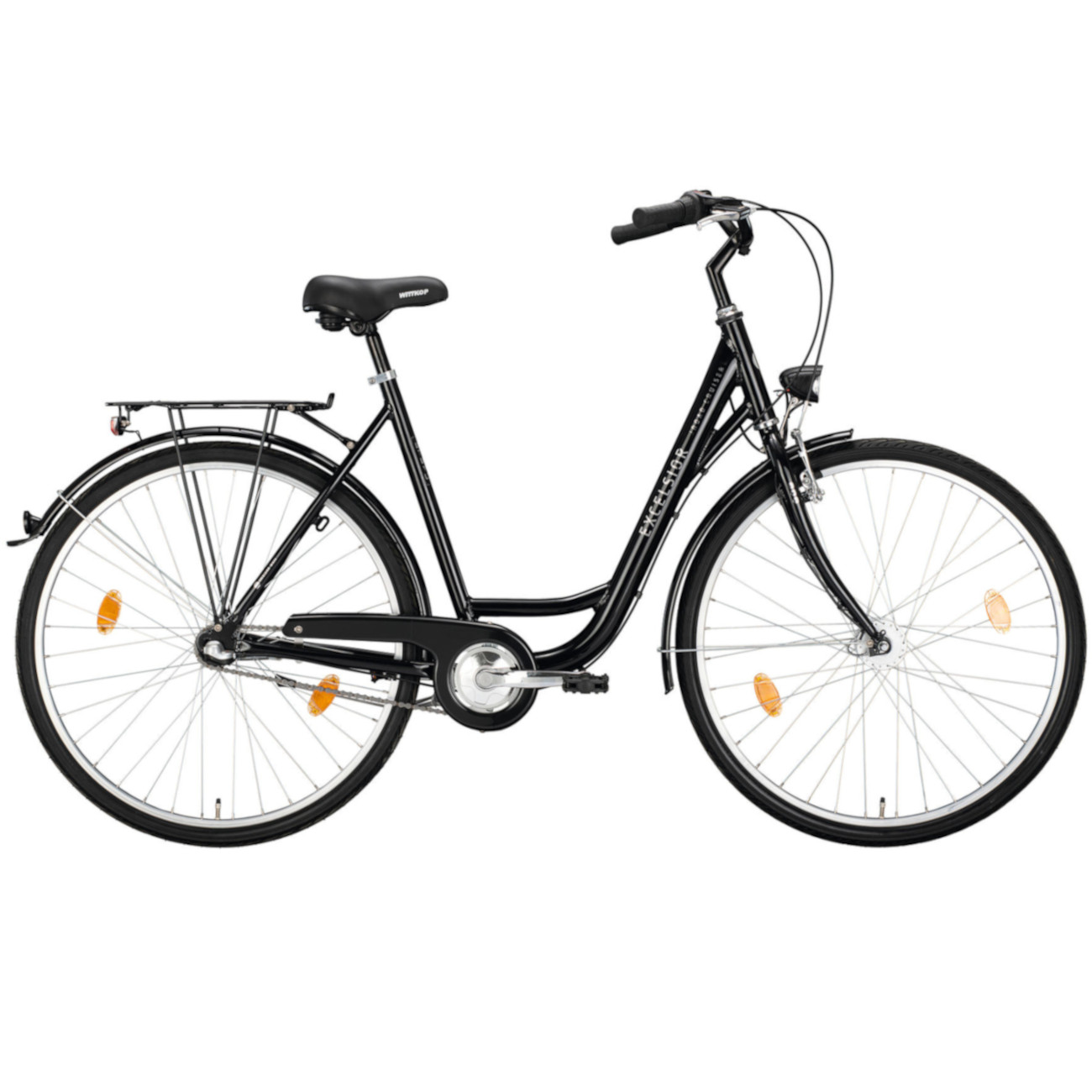 Naiste jalgratas Excelsior Road Cruiser 28", 3 käiku, must (M)