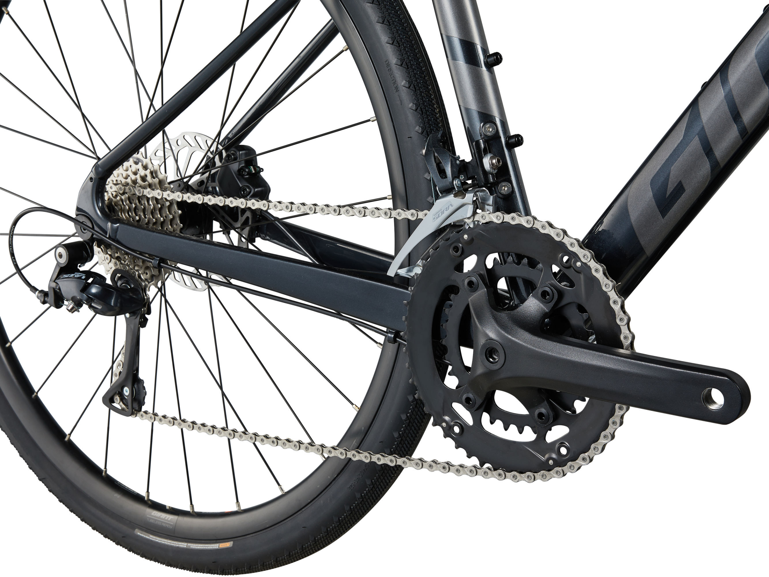 Jalgratas GIANT FastRoad AR 2, 28" Metallic Black (M/L) - Image 4