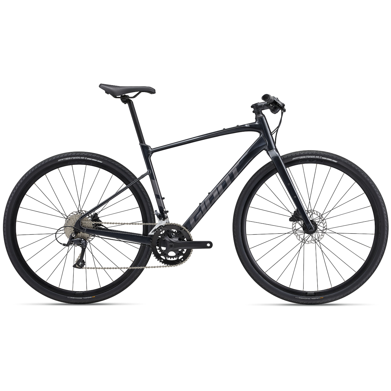 Jalgratas GIANT FastRoad AR 2, 28" Metallic Black (M/L)