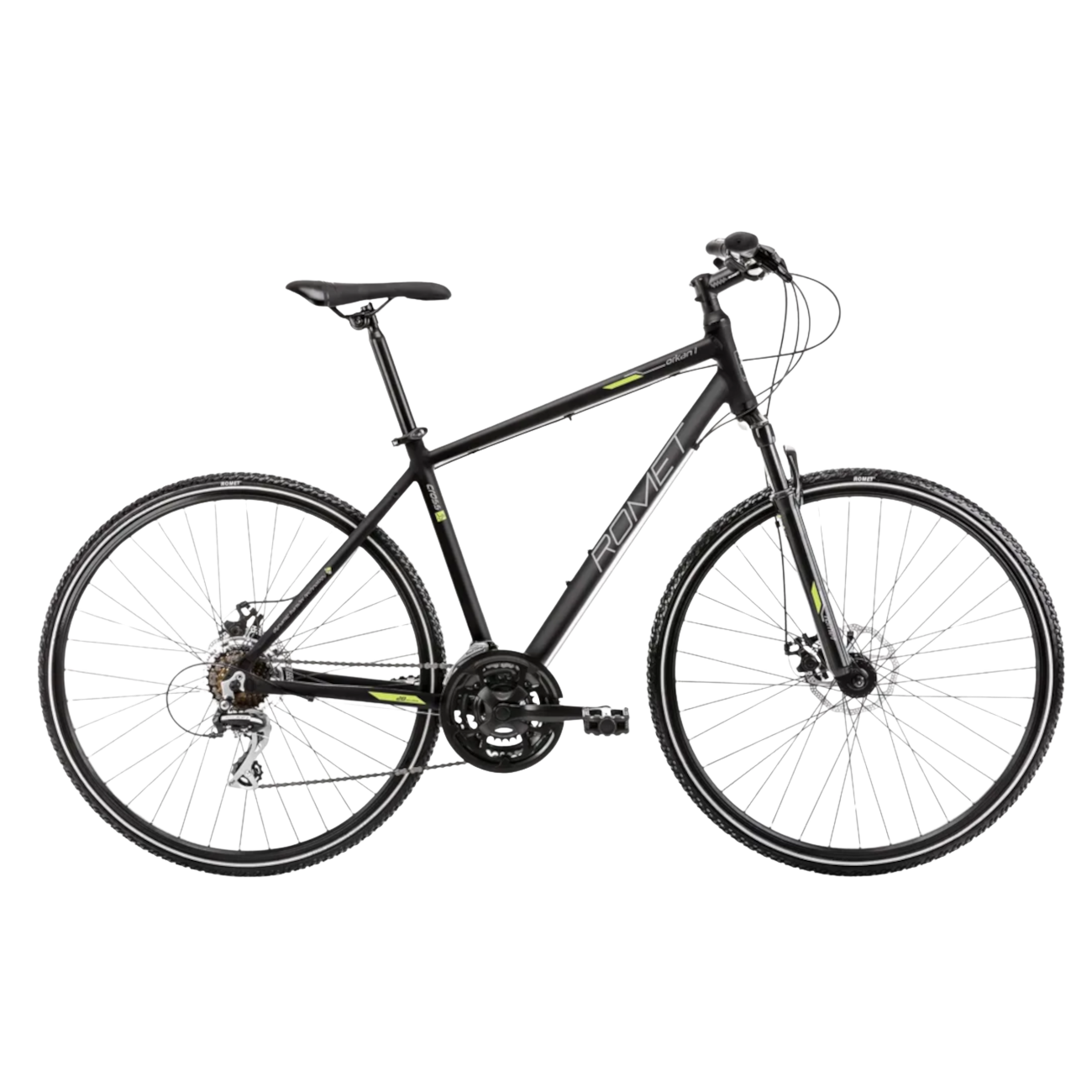 Jalgratas ROMET Orkan 1 M, must-roheline (XL)