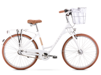 Jalgratas ROMET Pop Art Classic, esikorviga, valge (M)