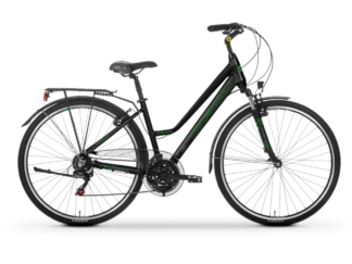 Jalgratas TABOU Kinetic 1.0 W, must-roheline (L)