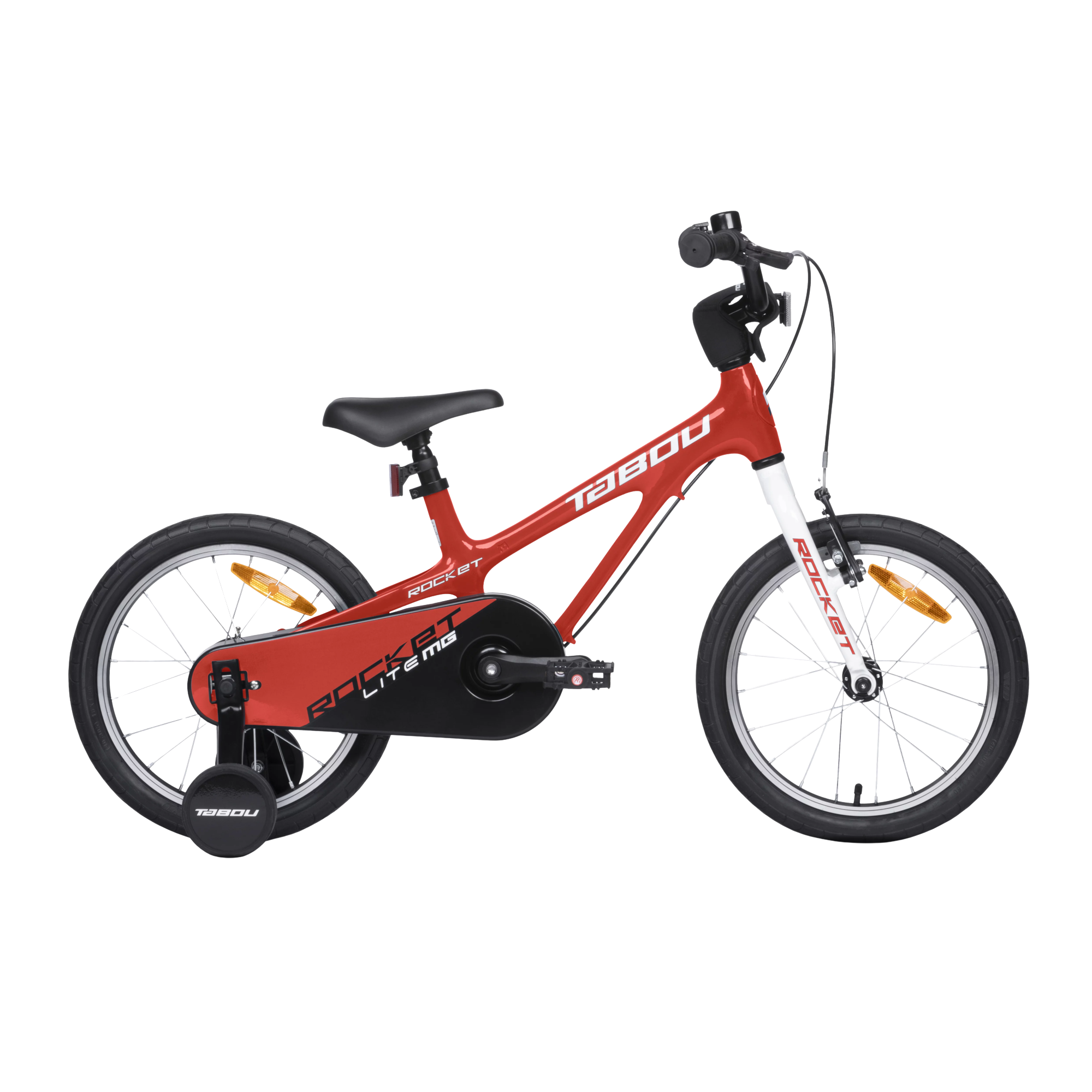 Ülikerge laste jalgratas TABOU Rocket Lite MG, 18" punane-valge
