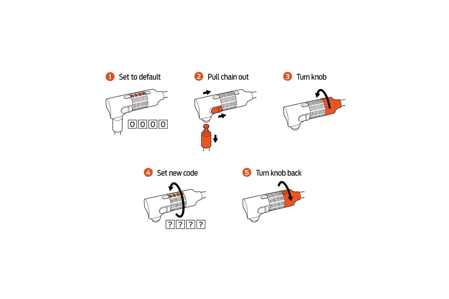Jalgratta kettlukk AXA Absolute C5-90 koodiga - Image 6