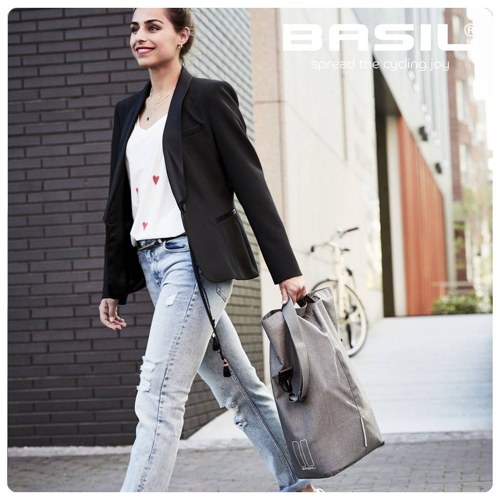 Jalgrattale kinnitatav trendikas kott BASIL City Shopper - Image 5