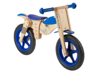 Jooksuratas M-Wave Motorbike, puidust 12", 2-4aastasele