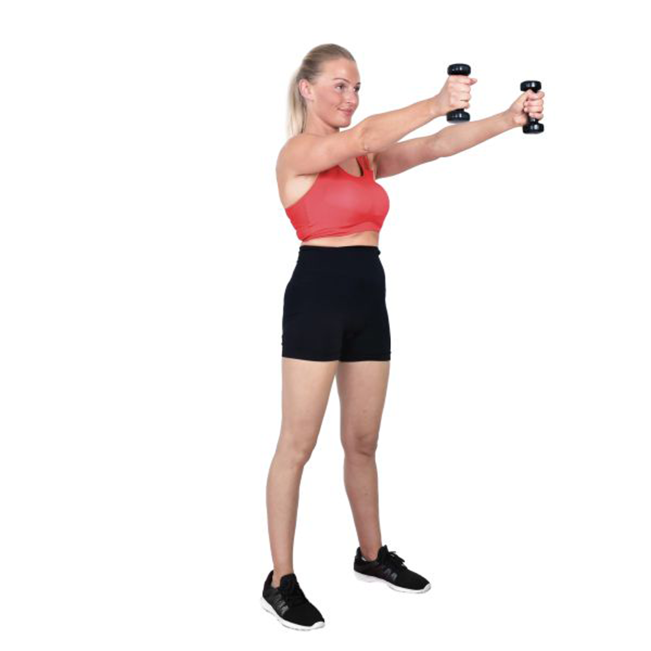 Hantlid CHRISTOPEIT 2 x 2 kg, mustad - Image 2