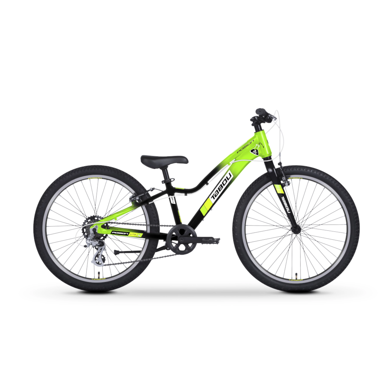 Laste jalgratas TABOU Poison Lite 24, roheline-must