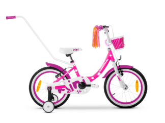Laste jalgratas TABOU Mini Alu, 18" roosa-valge