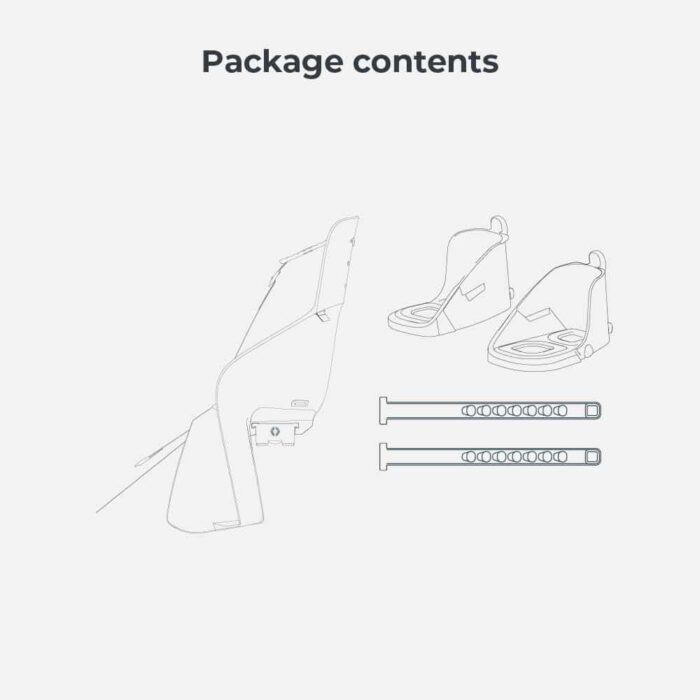 Lastetool pakiraamile URBAN IKI U-me Easy Fix, Suzume Grey/Bincho Black - Image 7