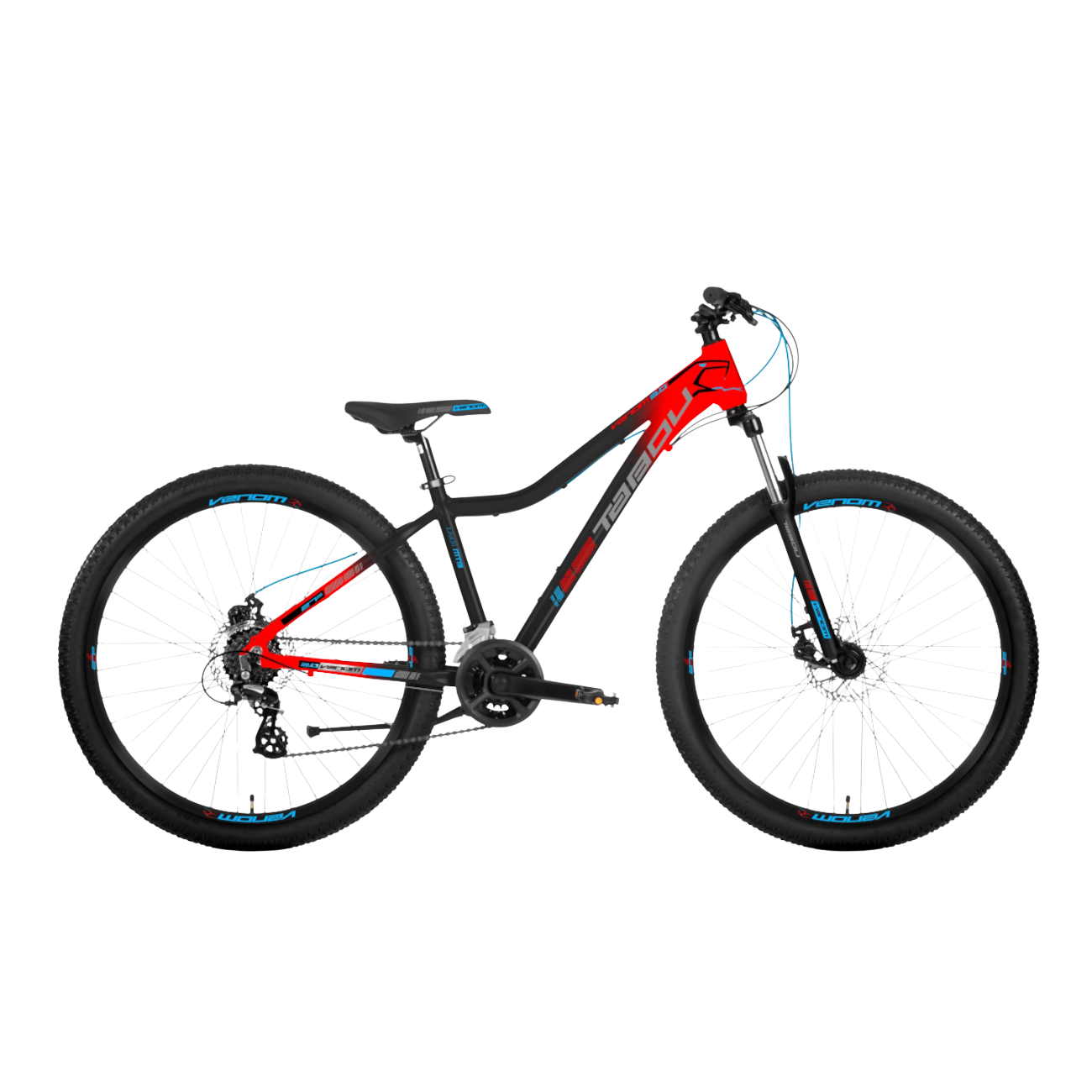 Noorte jalgratas TABOU Venom 3, 27.5" punane-must