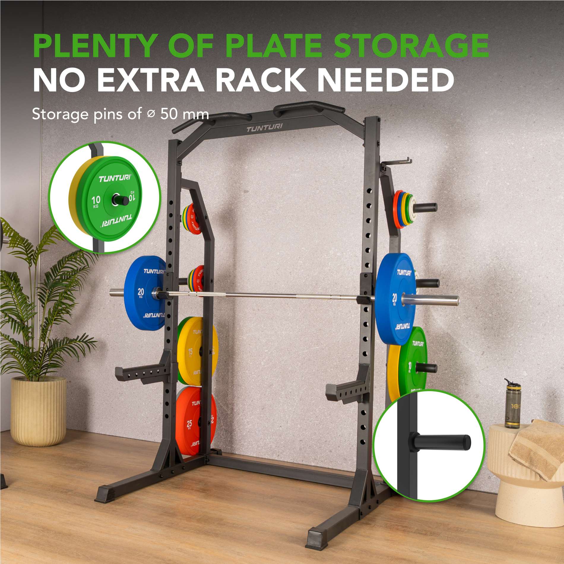 Poolraam TUNTURI HR60 Half Rack - Image 5