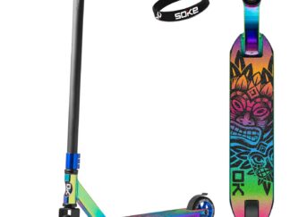 Trikitõukeratas SOKE PRO, rainbow-sinine