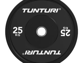 Raskusketas TUNTURI Platinum Bumper Plate, must, 50mm, 25 kg