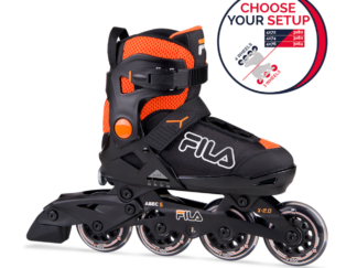 Laste rulluisud FILA X 2.0, Black/Orange (M)