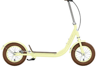 Tõukeratas Excelsior Retro Scooter, 12,5", kollane