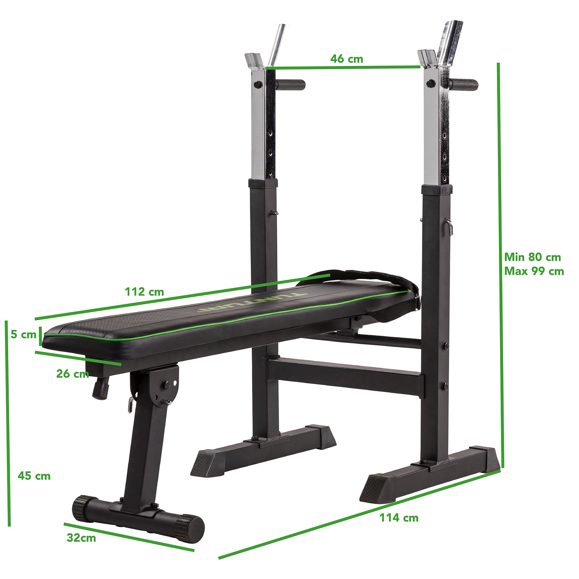 Treeningpink Tunturi WB20 Basic Weight Bench - Image 2