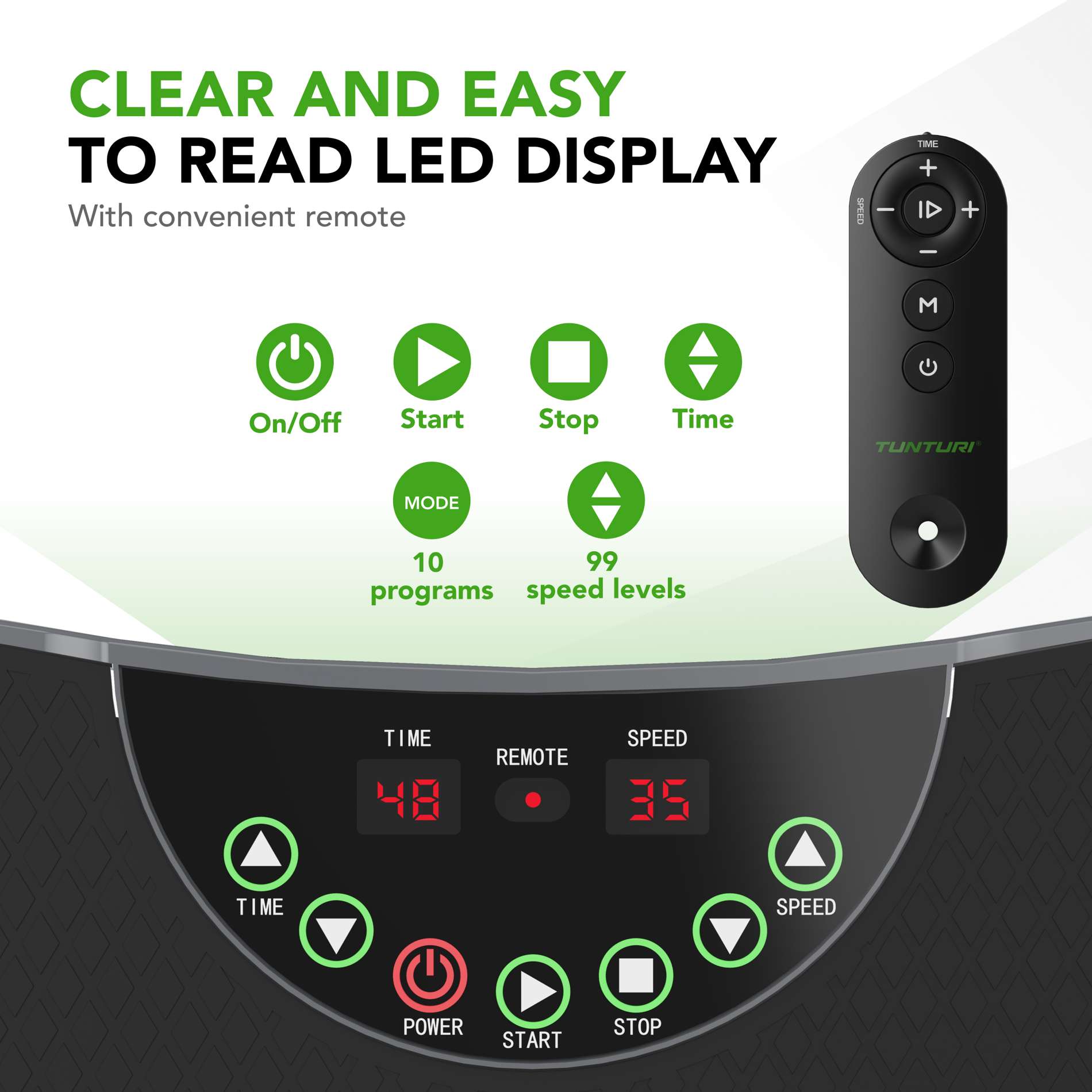 Vibratsiooniplaat TUNTURI Cardio Fit V30 - Image 2