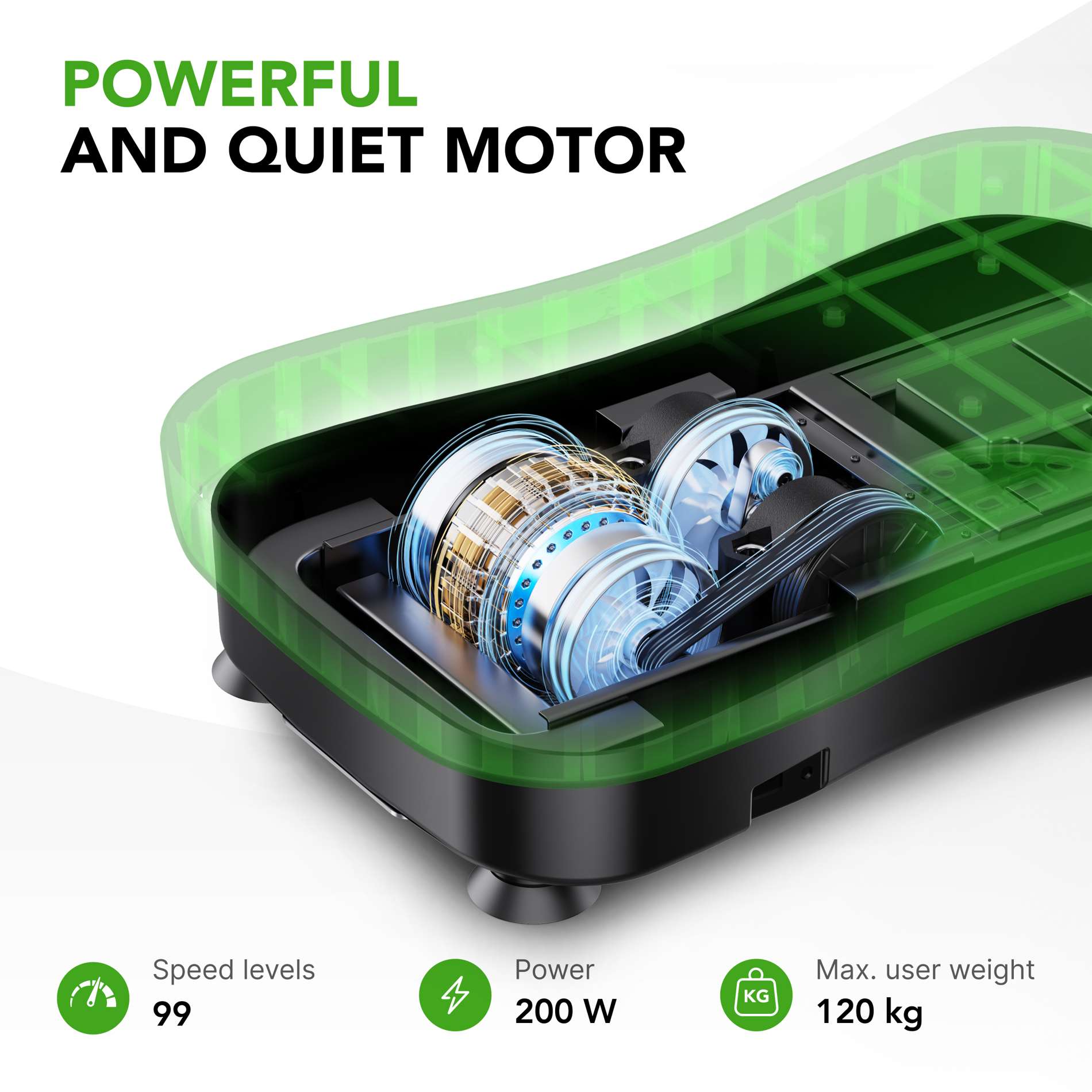 Vibratsiooniplaat TUNTURI Cardio Fit V30 - Image 10