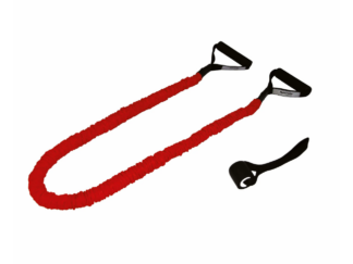 Võimlemiskumm TUNTURI Tubing Set with Protection Sleeve, heavy, punane