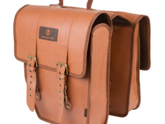 Pakiraamikott M-WAVE Amsterdam Double L, 15 L, kunstnahast, pruun