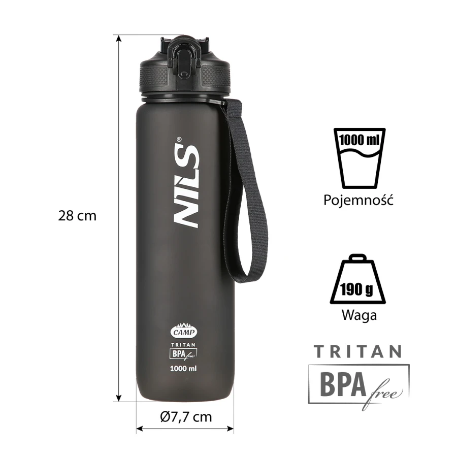 Veepudel NILS NCD68, 1000 ml, must - Image 5